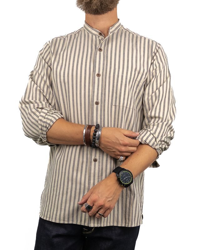 Pike Brothers - Skjorta - 1923 Buccanoy - Vit - jhstore.se