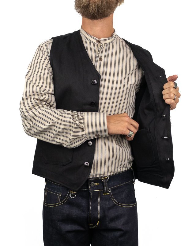 Pike Brothers - Väst - 1937 Roamer - Elephant Skin - Svart - jhstore.se