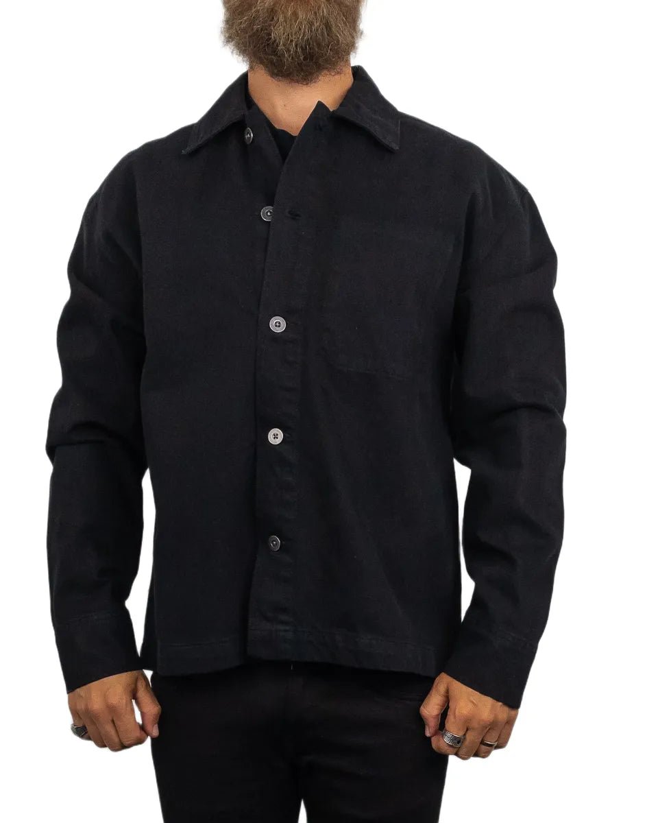 Resteröds - Canvas Jacka - Overshirt Armstrong - Svart - jhstore.se