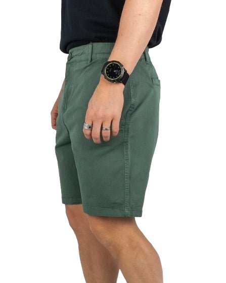 Resteröds - Chinos Shorts - Chin - Mörkgrön - jhstore.se