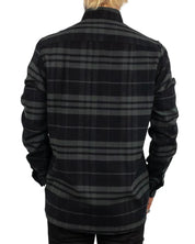 Resteröds - Flanellskjorta Randig - Woody - Svart - jhstore.se