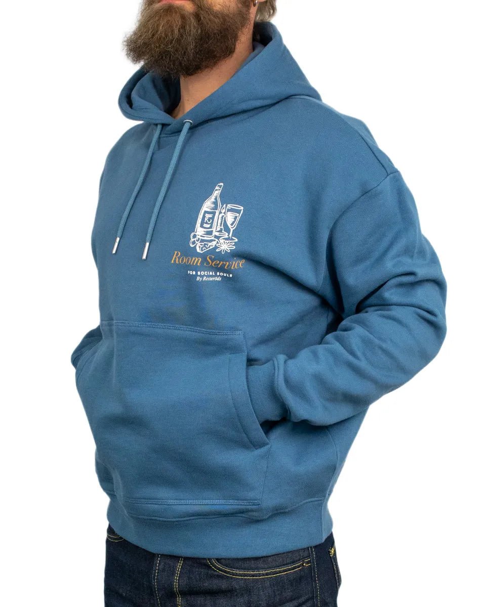 Resteröds - Hoodie - Room Service - Jay - Blå - jhstore.se