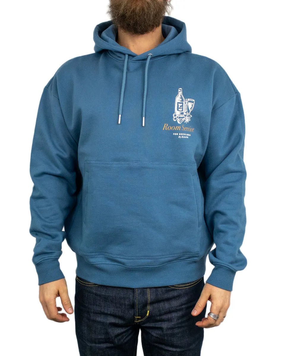 Resteröds - Hoodie - Room Service - Jay - Blå - jhstore.se