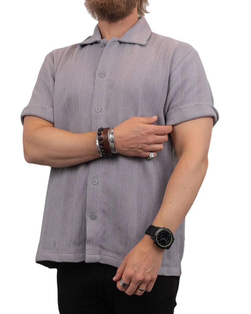 Resteröds - Kortärmad skjorta - Kirk - Grå - jhstore.se