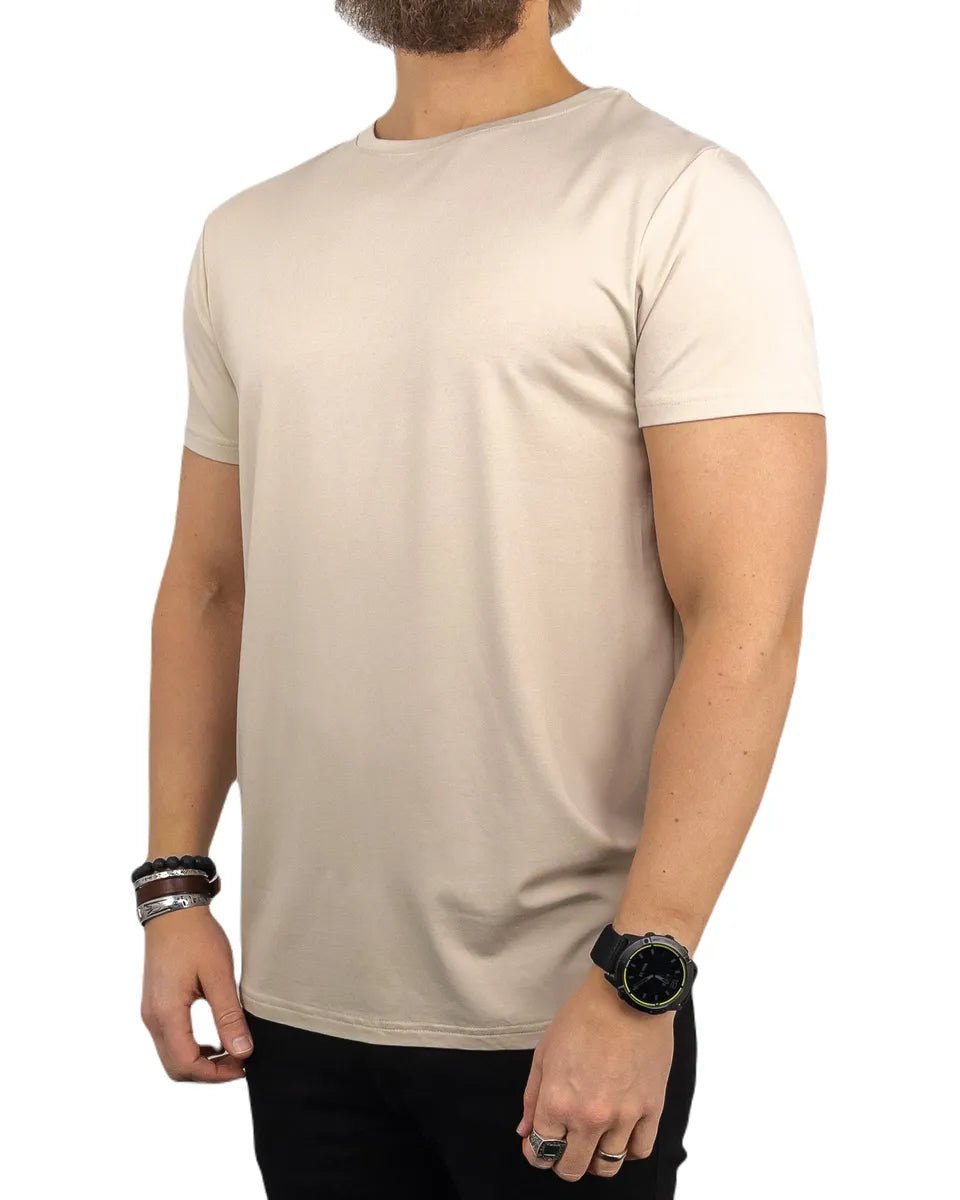 Resteröds - R - Neck Bambu T-Shirt - Ljusgrå - jhstore.se