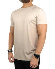 Resteröds - R - Neck Bambu T-Shirt - Ljusgrå - jhstore.se
