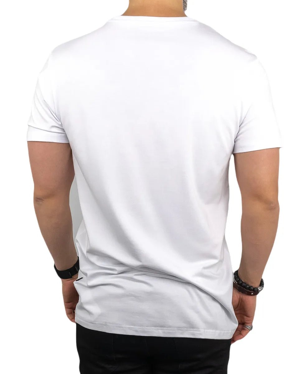 Resteröds - R - Neck Bambu T-Shirt - Vit - jhstore.se