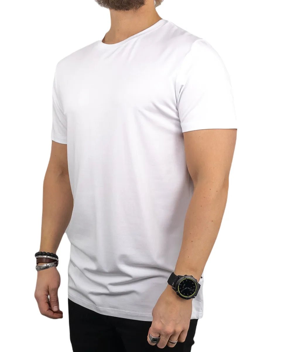 Resteröds - R - Neck Bambu T-Shirt - Vit - jhstore.se