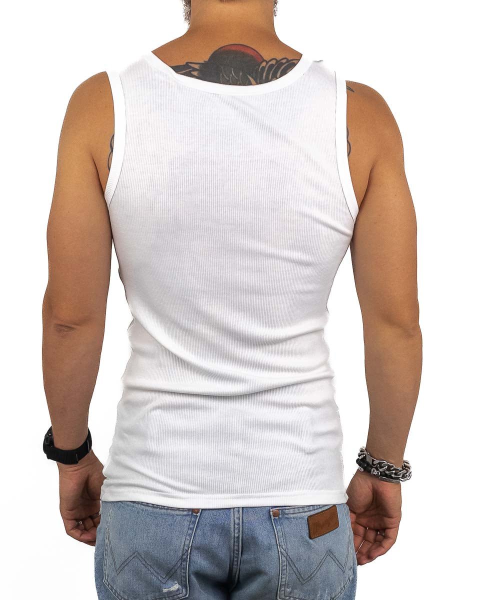 Resteröds - Ribbat Linne Bambu 2 pack - Vit - jhstore.se