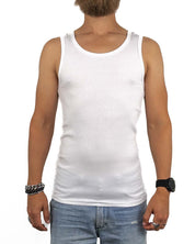 Resteröds - Ribbat Linne Bambu 2 pack - Vit - jhstore.se