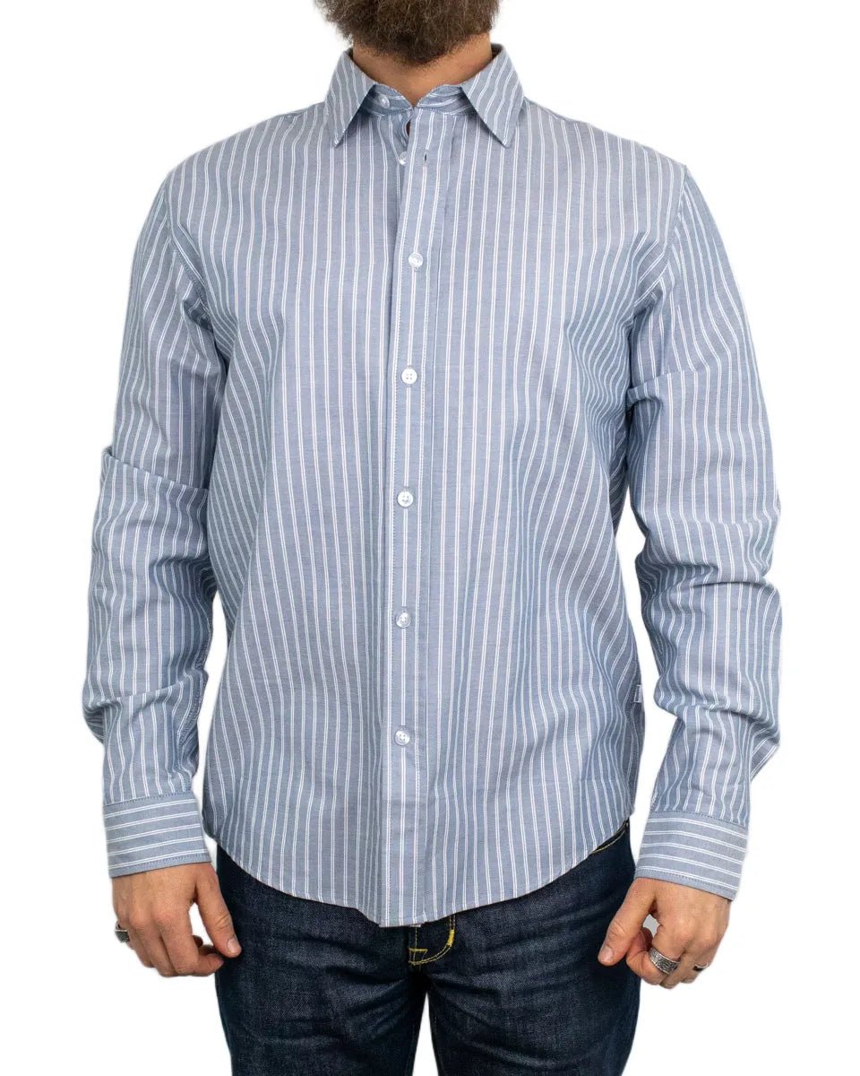 Resteröds - Skjorta - Davis Randig - Blå - jhstore.se