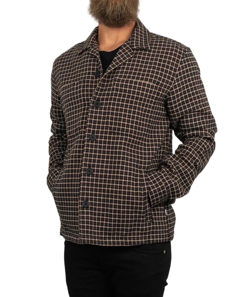 Resteröds - Skjorta Rutig - Overshirt Hugh - Brun - jhstore.se