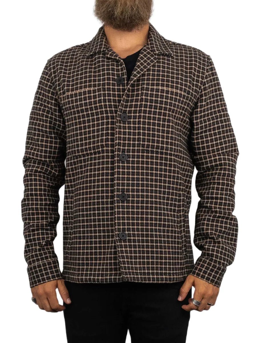 Resteröds - Skjorta Rutig - Overshirt Hugh - Brun - jhstore.se