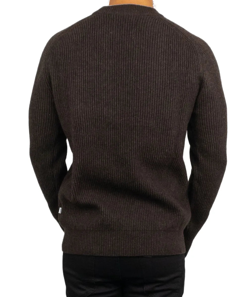 Resteröds - Ull Sweatshirt - Michael Pullover - Brun - jhstore.se