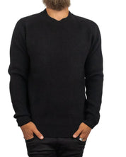 Resteröds - Ull Sweatshirt - Michael Pullover - Svart - jhstore.se
