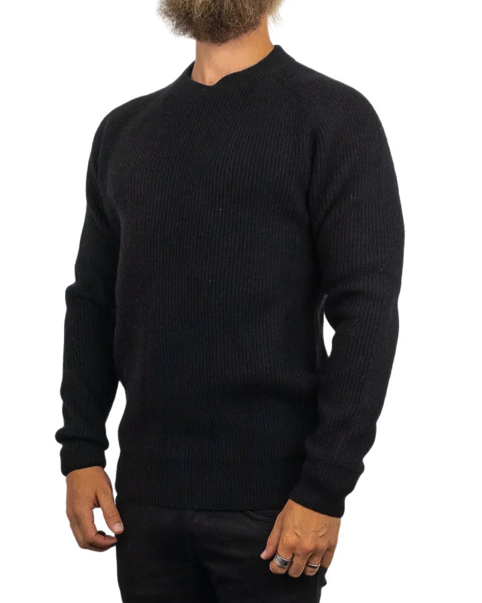 Resteröds - Ull Sweatshirt - Michael Pullover - Svart - jhstore.se