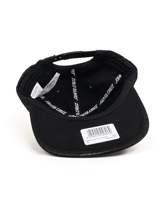 Santa Cruz - Keps Snapback Svart Ostrukturerad - Dressen Skull - jhstore.se