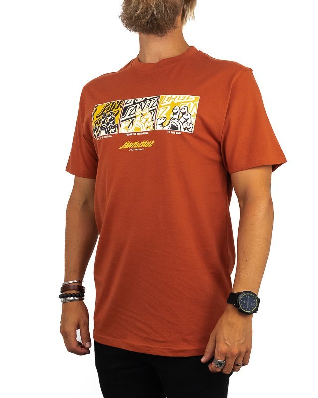 Santa Cruz - T-shirt Hand grafik - Tegel - jhstore.se