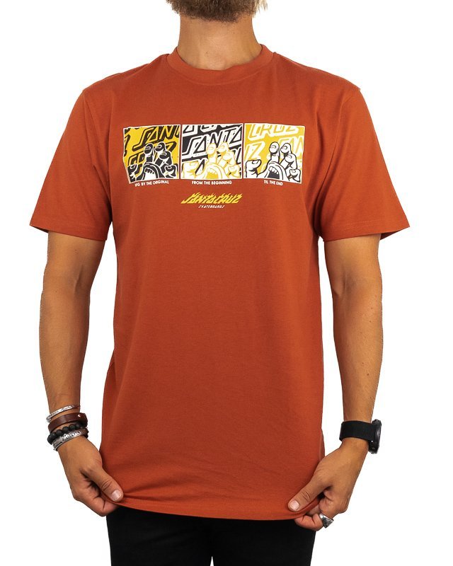 Santa Cruz - T-shirt Hand grafik - Tegel - jhstore.se