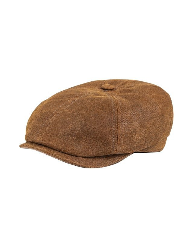 Stetson - Gubbkeps i skinn - Brun - jhstore.se