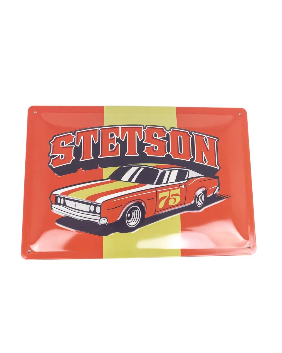 Stetson - Metallskylt - Bil 75 - Röd - jhstore.se