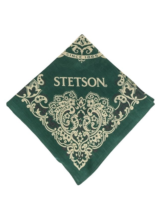 Stetson - Mönstrad Bandana - Grön - jhstore.se