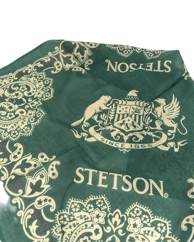 Stetson - Mönstrad Bandana - Grön - jhstore.se