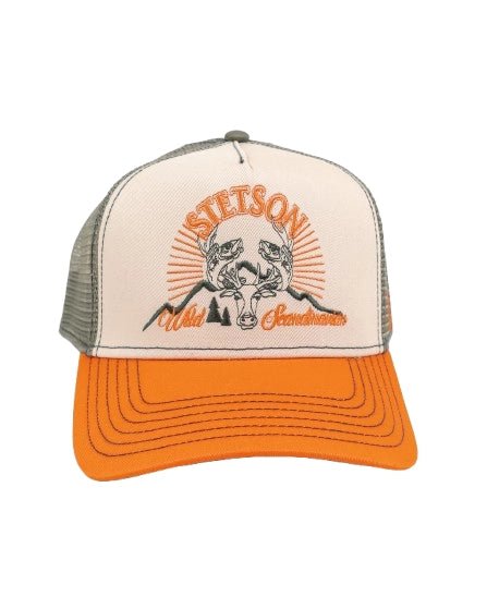 Stetson - Trucker Keps Hjort - Wild Scandinavian - Orange/Grå - jhstore.se
