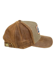 Stetson - Trucker Keps - Läder/Linne - Brun - jhstore.se