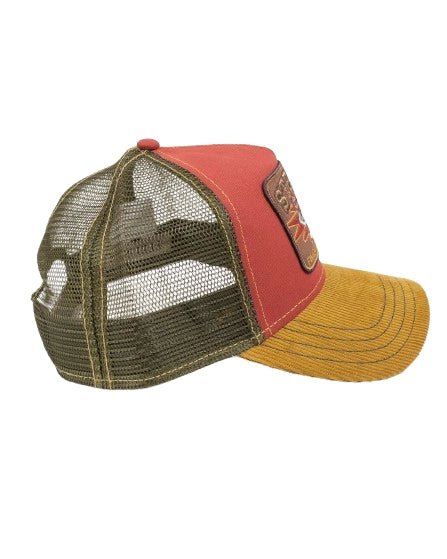 Stetson - Trucker Keps Skull med Manchester Skärm - Brun/Röd - jhstore.se