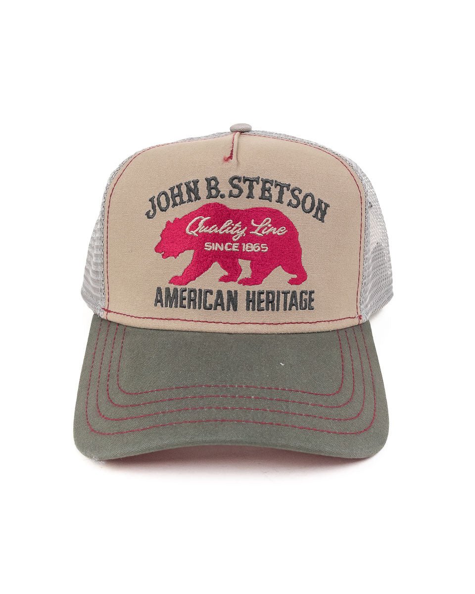 Stetson - Truckerkeps Beige - Bear - jhstore.se