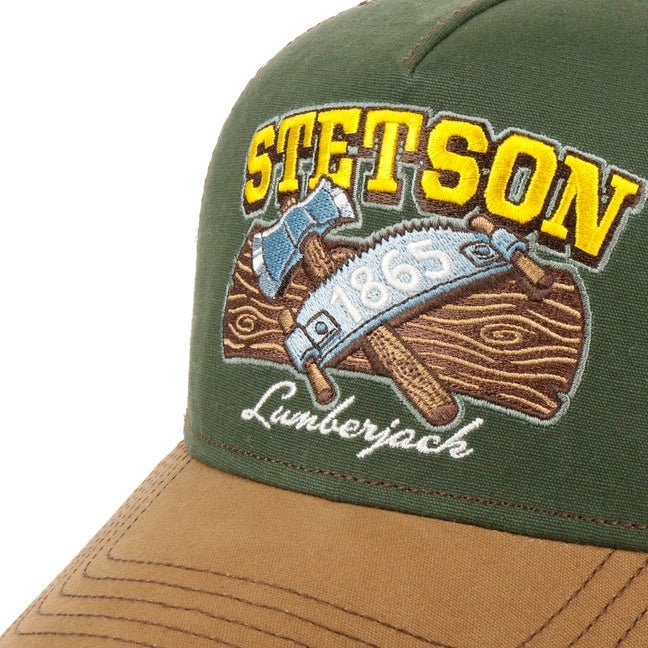 Stetson - Truckerkeps Grön / Brun - Lumberjack - jhstore.se