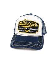 Stetson - Truckerkeps Vit/Blå - American Heritage - jhstore.se