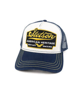 Stetson - Truckerkeps Vit/Blå - American Heritage