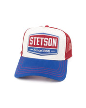 Stetson - Truckerkeps Vit/Röd/Blå - Gasoline - jhstore.se