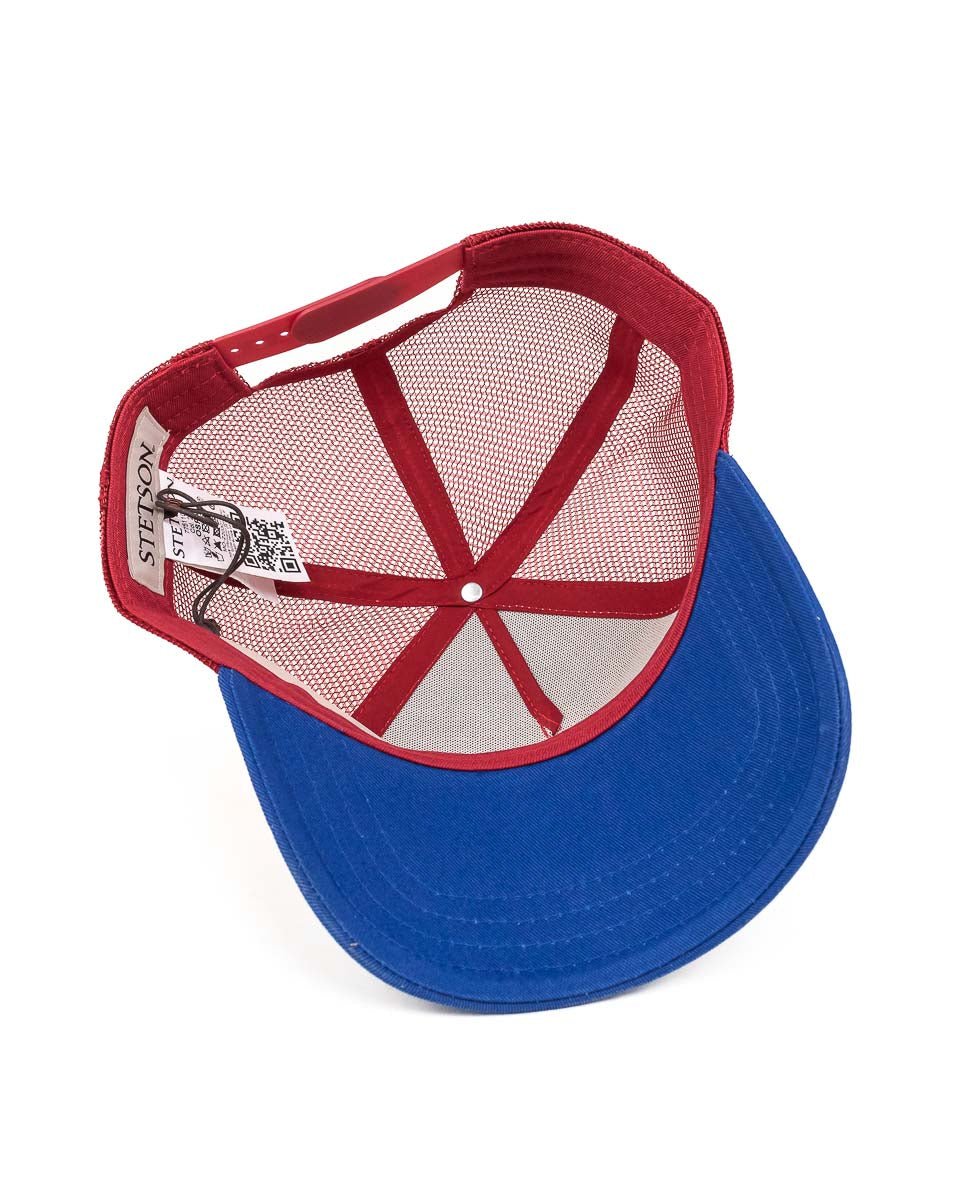 Stetson - Truckerkeps Vit/Röd/Blå - Gasoline - jhstore.se