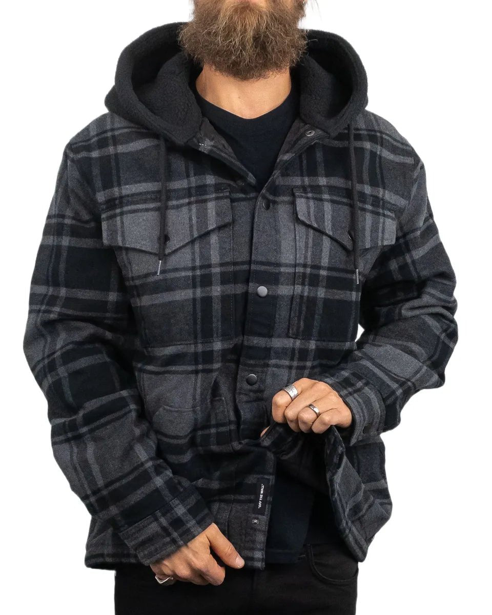 Vans - Jacka - Fodrad Skjorta - Piedmont - Svart/Grå - jhstore.se