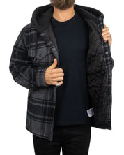 Vans - Jacka - Fodrad Skjorta - Piedmont - Svart/Grå - jhstore.se