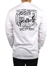 Vans - Långärmad T-Shirt - Budbil tryck - Out for delivery - Vit - jhstore.se