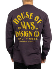 Vans - Långärmad T-Shirt - House of Vans - Hov - Vinröd - jhstore.se