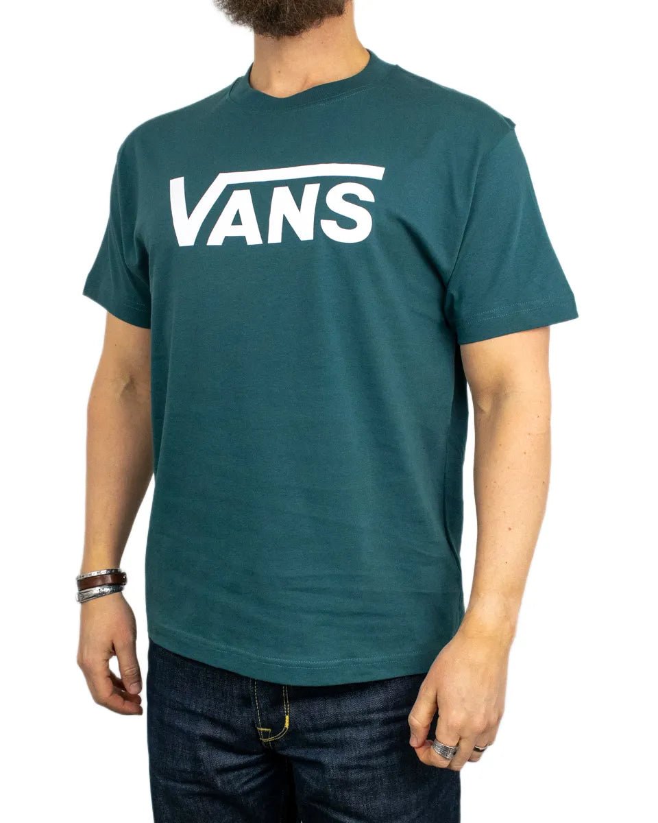 Vans - T-Shirt - Classic Logo - Mystic Moss - Grön - jhstore.se