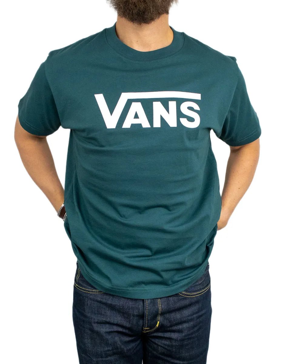 Vans - T-Shirt - Classic Logo - Mystic Moss - Grön - jhstore.se