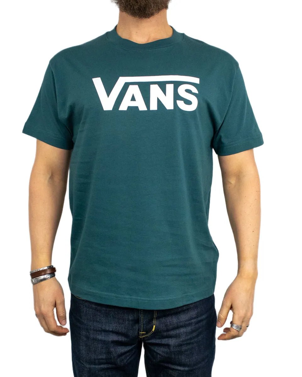 Vans - T-Shirt - Classic Logo - Mystic Moss - Grön - jhstore.se