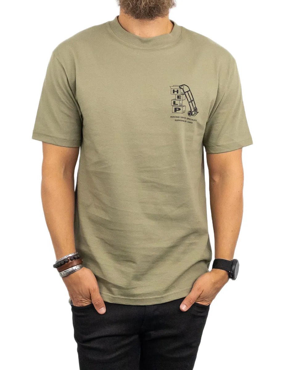 Vans - T-Shirt Help - Moving Co - Grön - jhstore.se