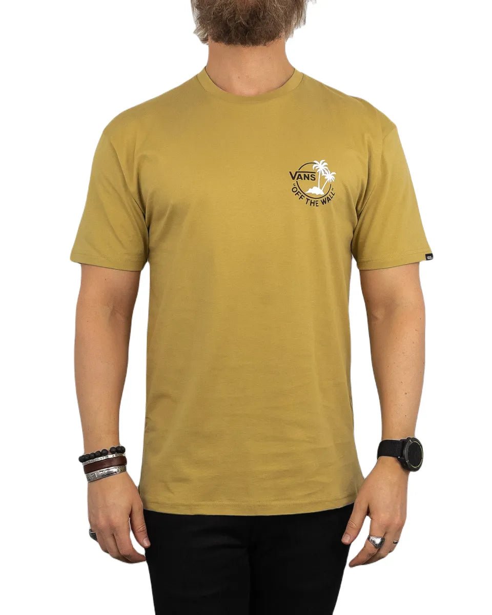 Vans - T-Shirt med Ryggtryck - Palm - Beige - jhstore.se