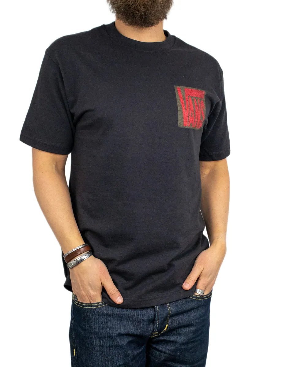 Vans - T-Shirt - Stretch Stack Crackle - Svart