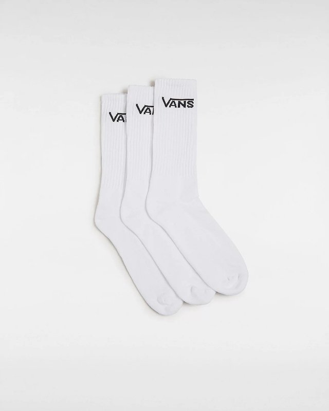 Vans - Tennisstrumpa 3 - pack - Classic crew - Vit - jhstore.se