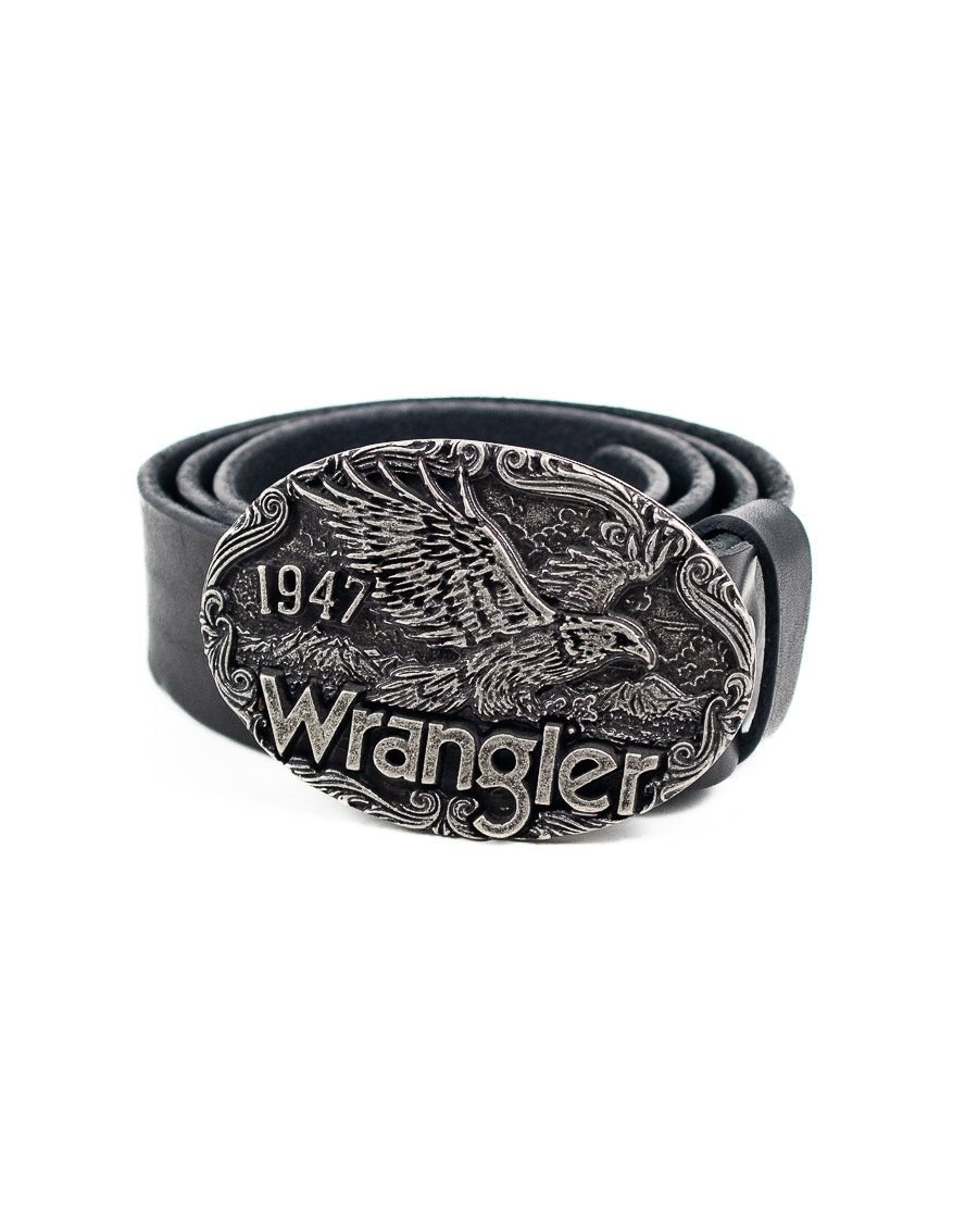 Wrangler - Bälte med Örn Spänne Svart - Eagle Belt - jhstore.se