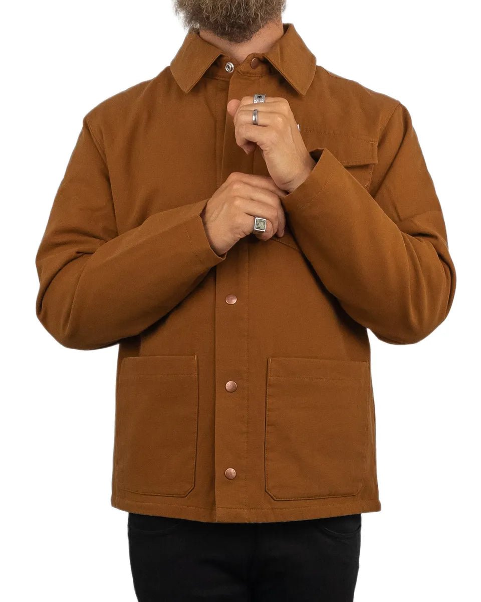 Wrangler - Canvasjacka - Transitional Monks Robe - Brun - jhstore.se