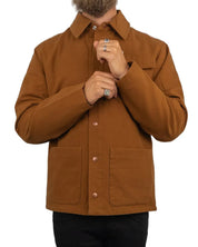 Wrangler - Canvasjacka - Transitional Monks Robe - Brun - jhstore.se